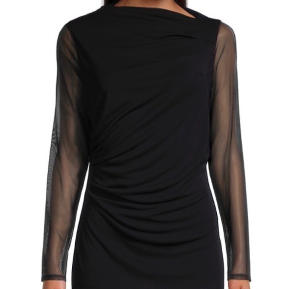 Donna Karan Tops - Mesh Detail Blouse